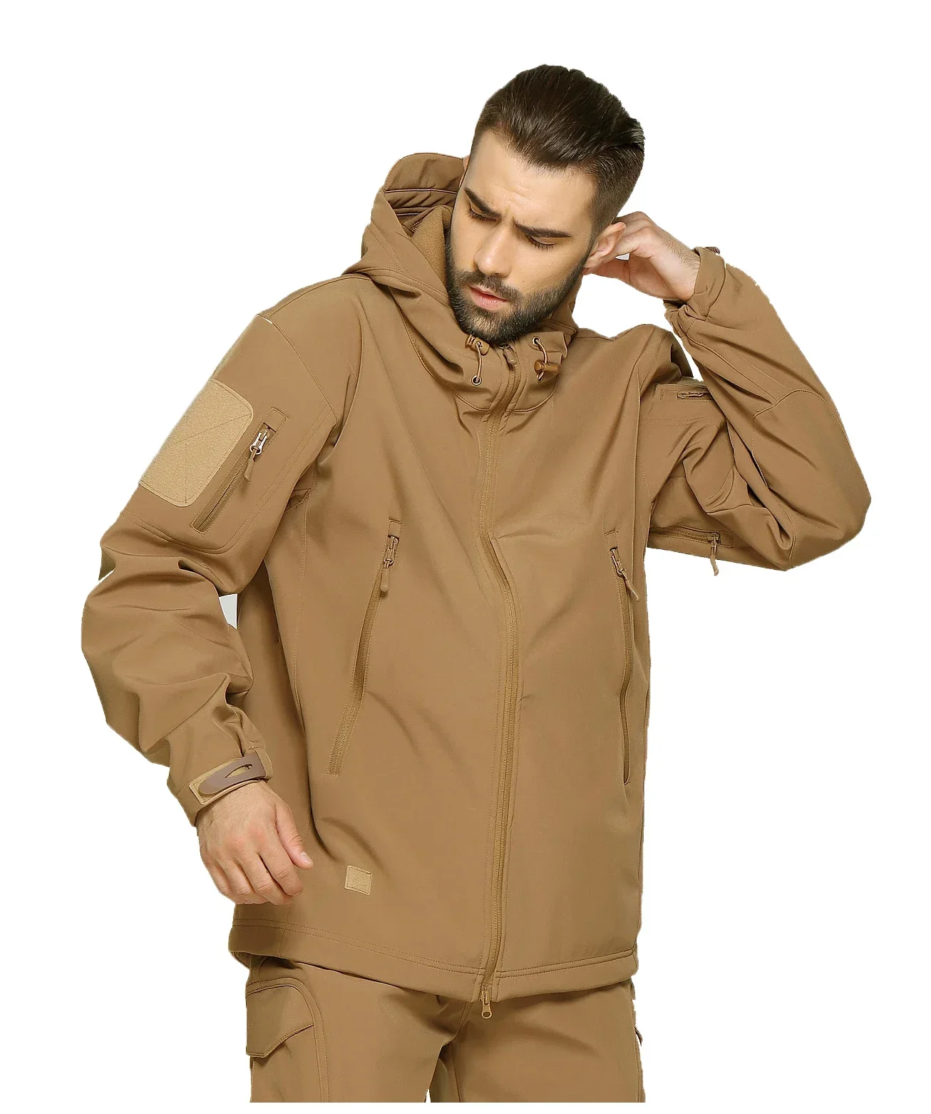 Camouflage Hunting Jacket - Setelan Serangan Cangkang Lunak Kamuflase EMR,