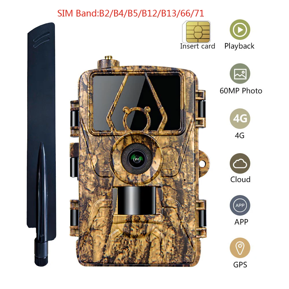 Hunting Outdoor Camera - Kamera Inframerah HD8K 4G, kamera pengawas