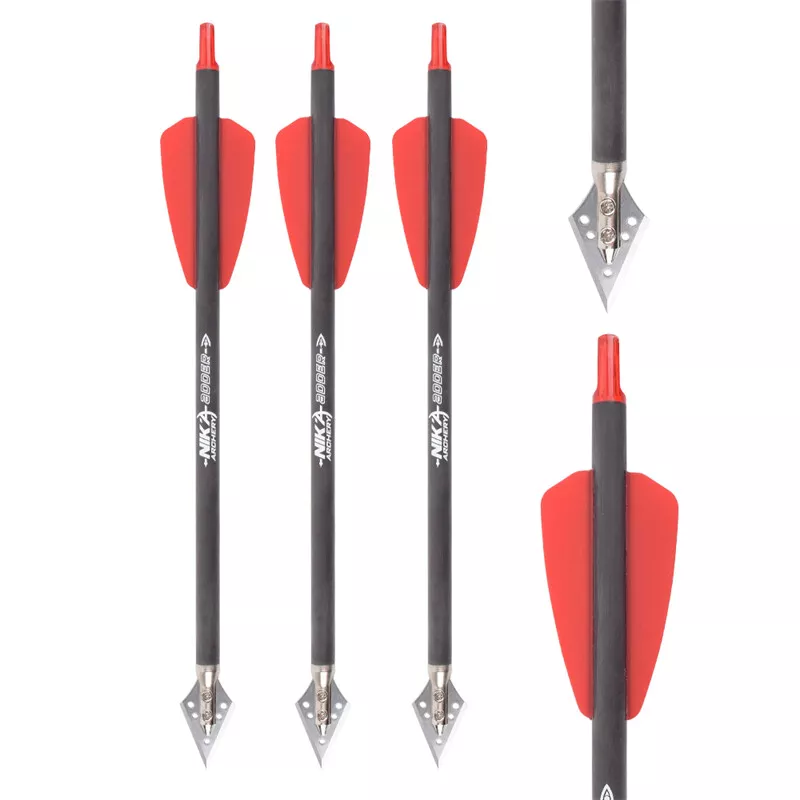 Crossbow Bolt Broadhead - 3-6 Buah Baut Panah 7,5 Inci