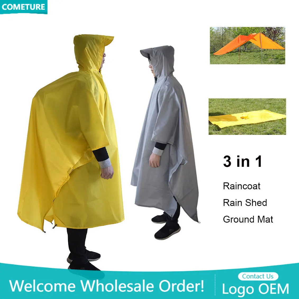 Hunting Outdoor Mat - Jas Hujan 3 In 1 Ponco