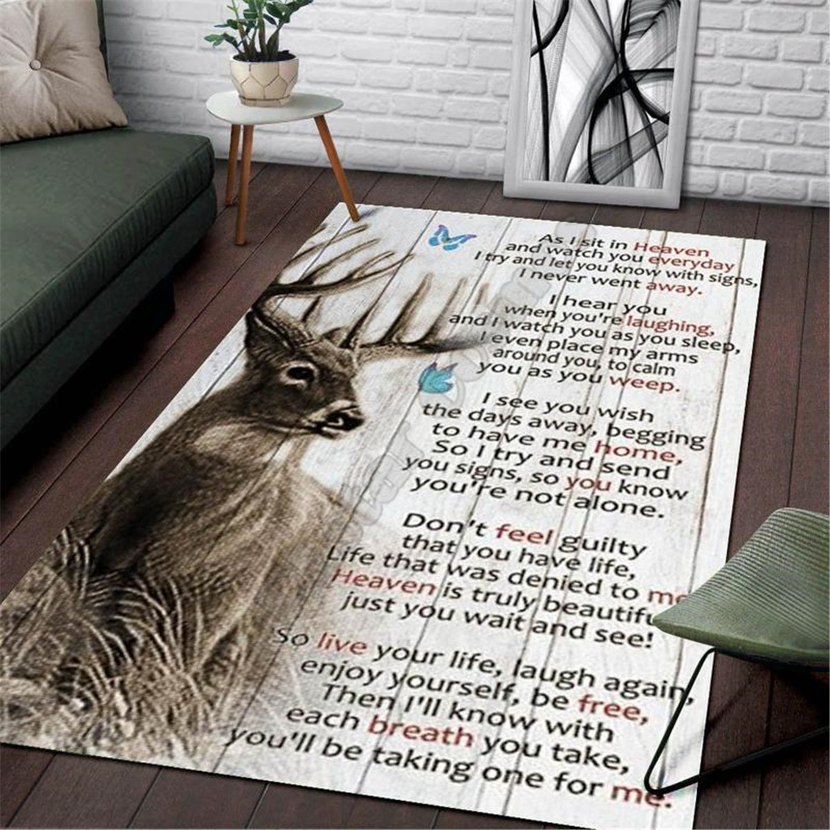Hunting Outdoor Mat - Karpet Area Berburu Rusa Karpet Cetak