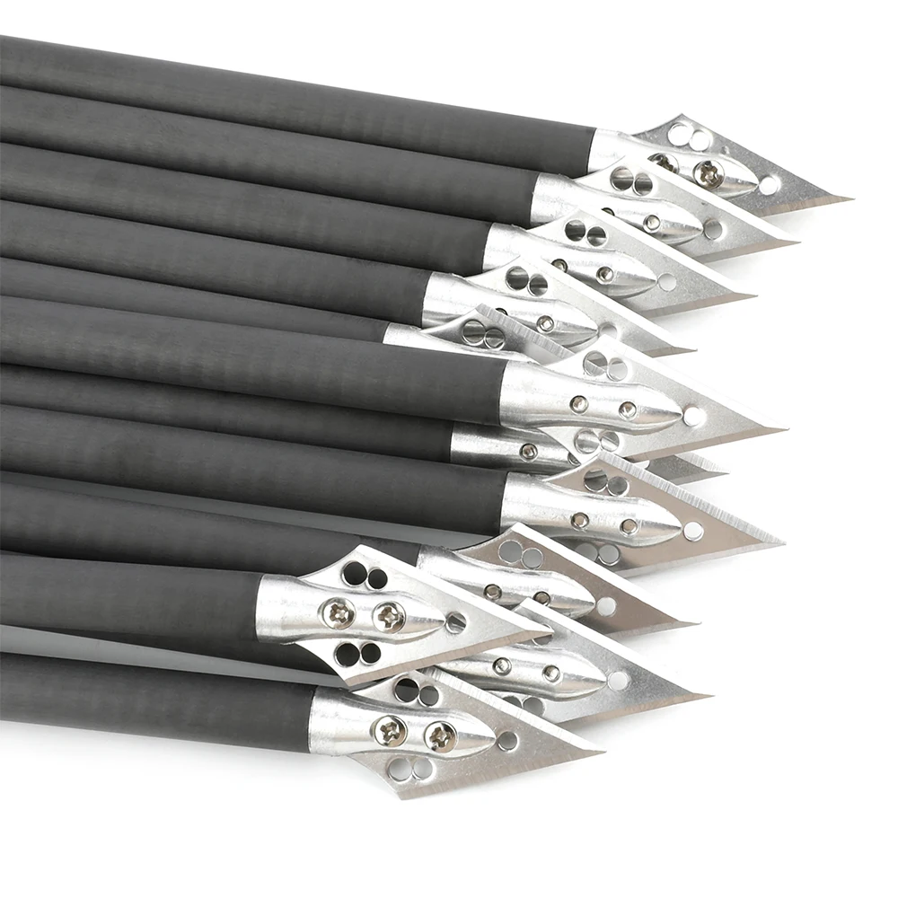 6/12 Buah Baut Panah Aluminium - Crossbow Bolt Broadhead ulasan dan harga