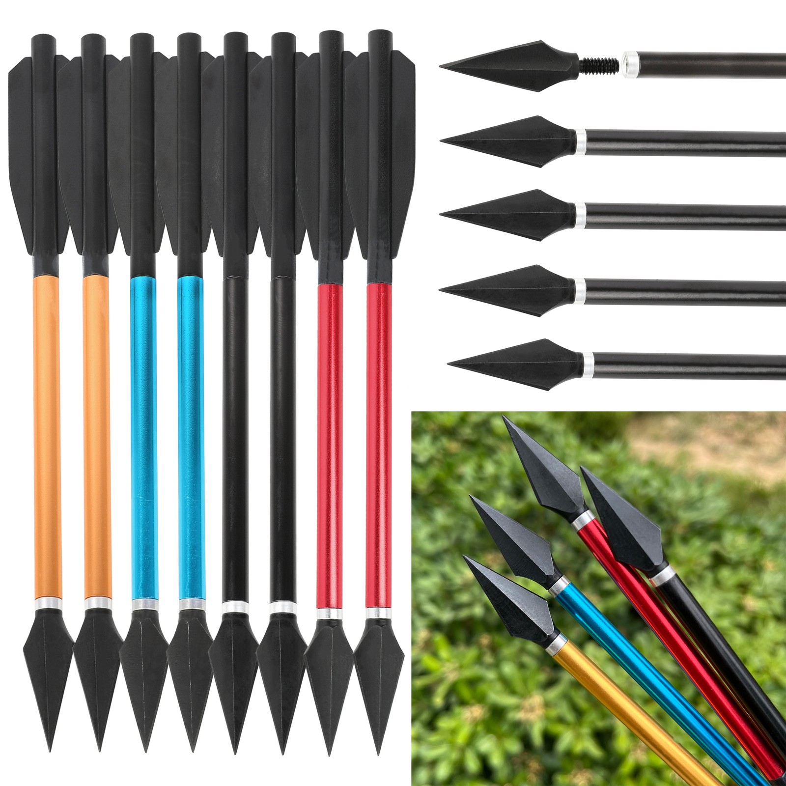 Anak panah busur panjang 6,7 i - Crossbow Bolt Broadhead ulasan dan harga