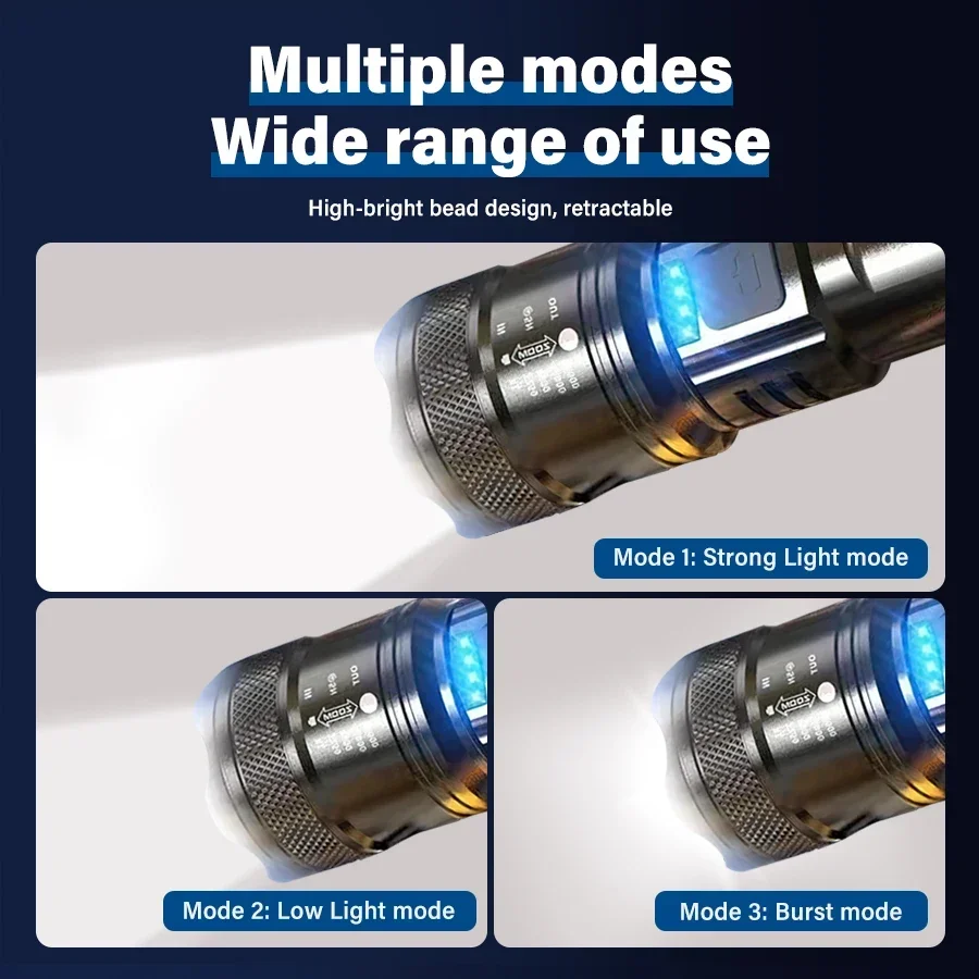 Senter LED Daya Tinggi, Senter - Tactical Flashlight Rechargeable ulasan dan harga