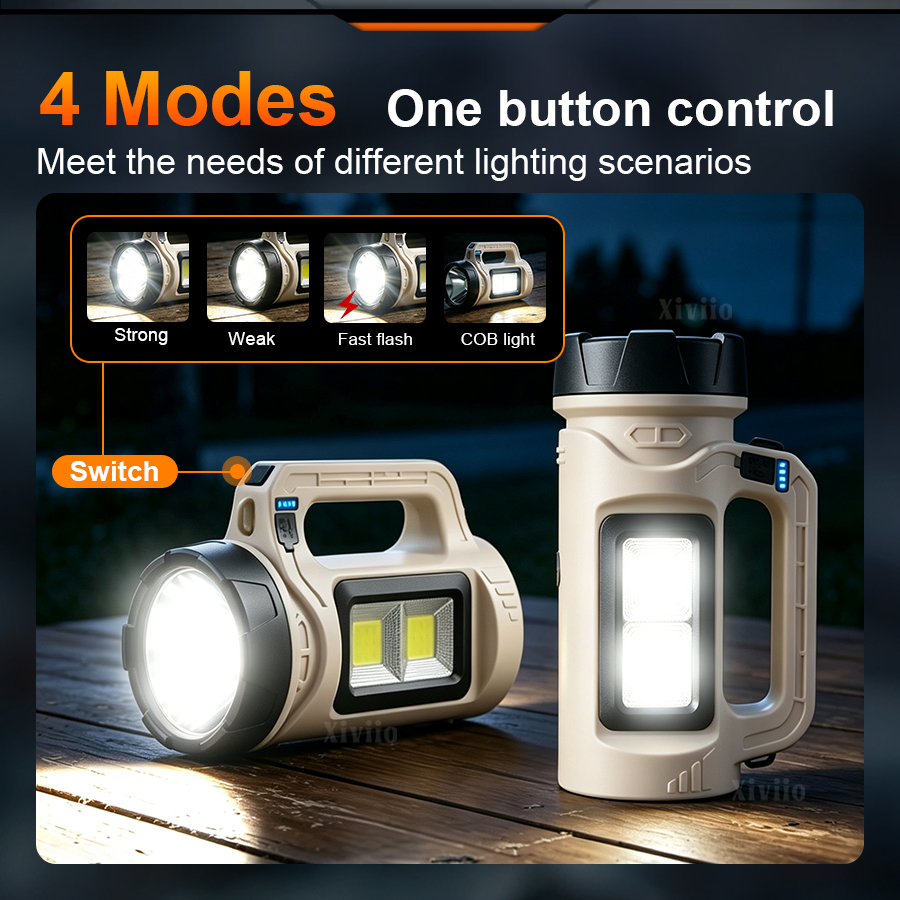 Senter LED genggam multipemand - Tactical Flashlight Rechargeable ulasan dan harga