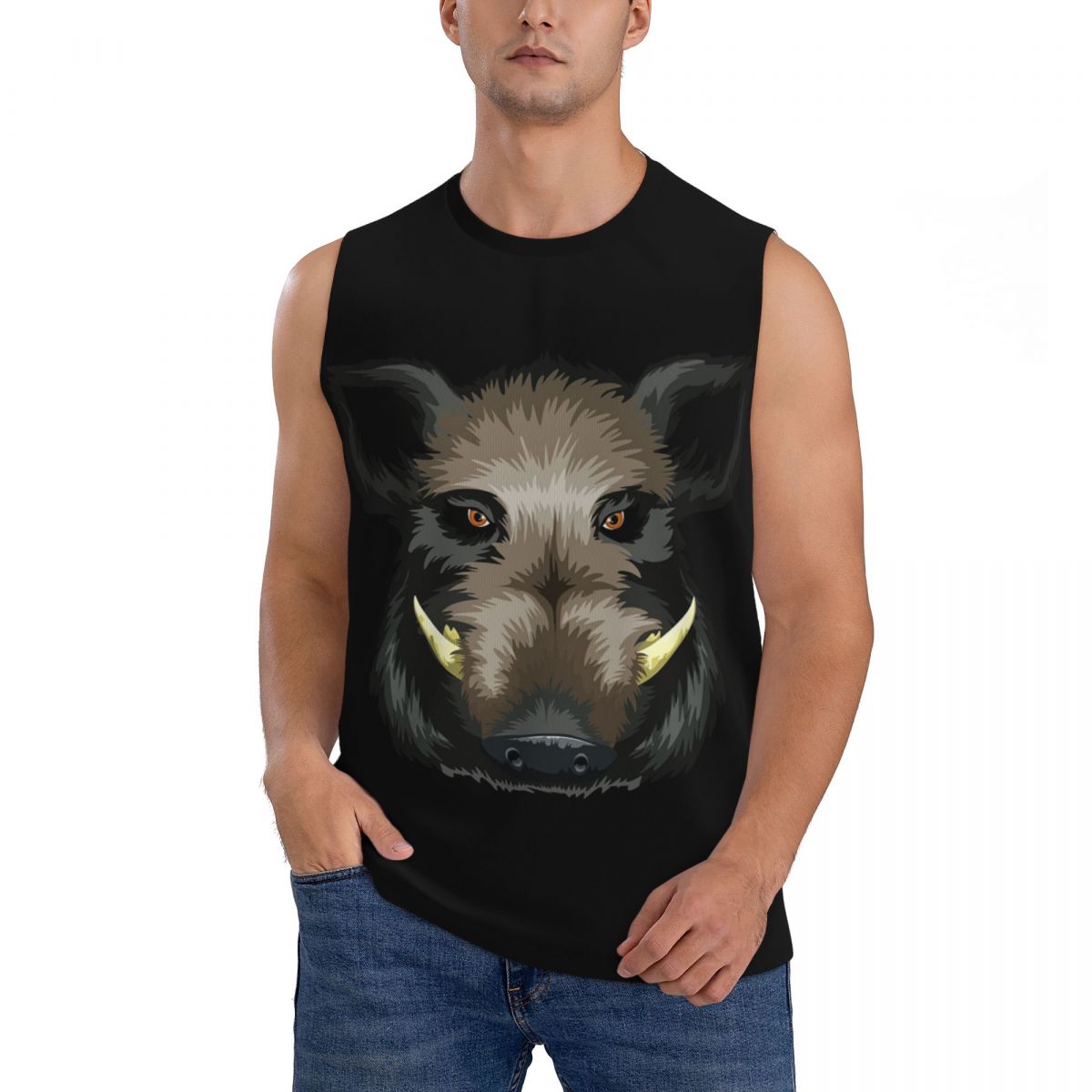 Kaos Tanpa Lengan Pria Bergamb - Wildman Hunting & Outdoor ulasan dan harga