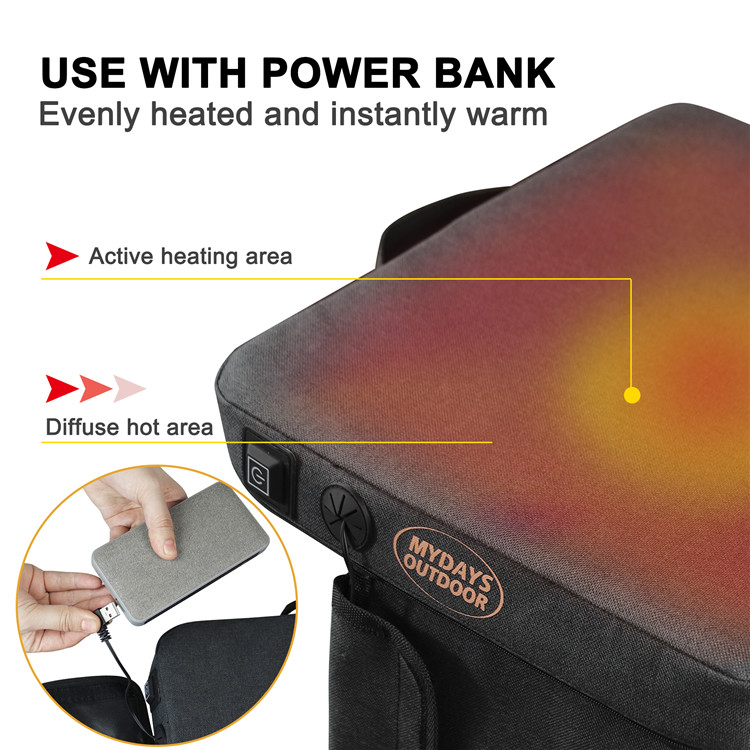 Bantal Kursi Pemanas USB Porta - Hunting Outdoor Mat ulasan dan harga