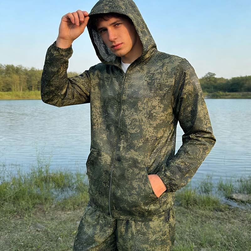 Setelan Hoodie Taktis Camo Mes - Camouflage Hunting Jacket ulasan dan harga