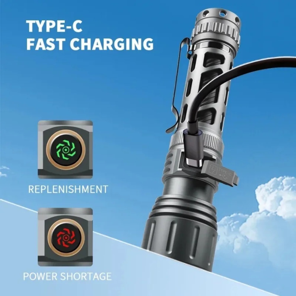 Senter Super Terang Lampu LED  - Tactical Flashlight Rechargeable ulasan dan harga