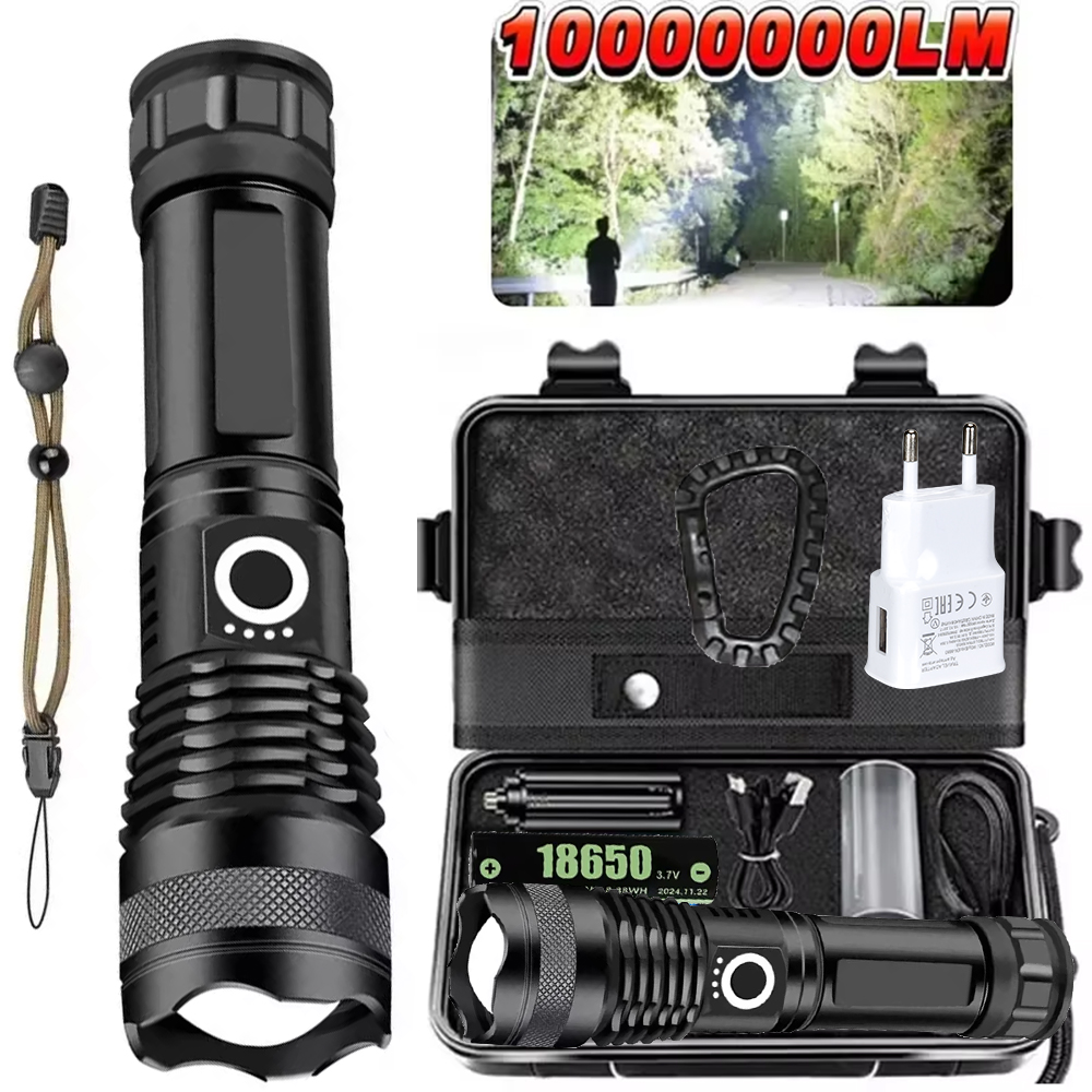 Senter LED Daya Tinggi Dapat D - Tactical Flashlight Rechargeable ulasan dan harga