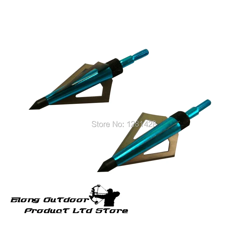12 Buah Biru 125 Butir Broadhe - Crossbow Bolt Broadhead ulasan dan harga