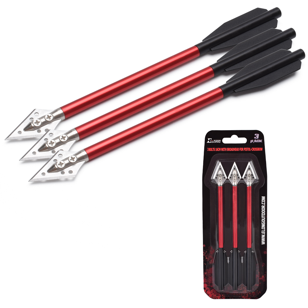 3 Buah Baut Panah Aluminium Pa - Crossbow Bolt Broadhead ulasan dan harga