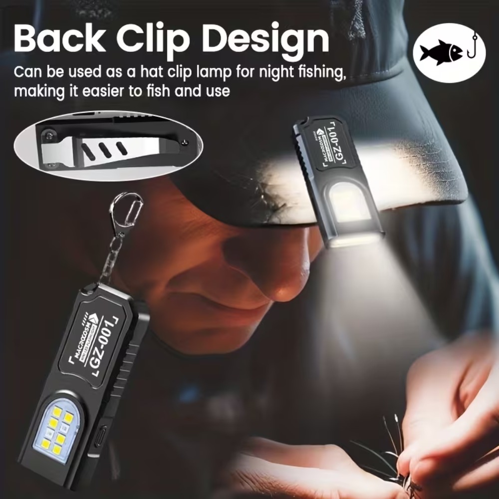 Senter Gantungan Kunci LED COB - Tactical Flashlight Rechargeable ulasan dan harga
